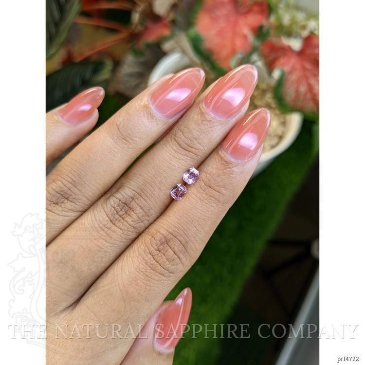 0.69 Ct.Tw. Pink Sapphire Pair from Ceylon (Sri Lanka)