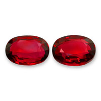 4.35 Ct.Tw.Total Carat Weight Ruby Pair from Mozambique Video