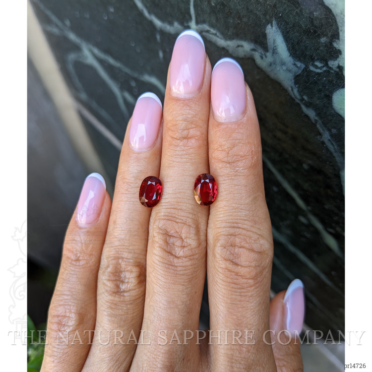 4.35 Ct.Tw. Ruby Pair from Mozambique