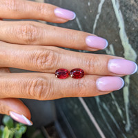 4.35&nbsp;Ct.Tw.Total Carat Weight Ruby Pair from Mozambique Life Style