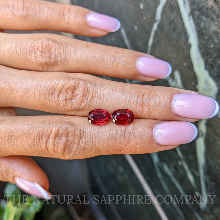 4.35 Ct.Tw. Ruby Pair from Mozambique