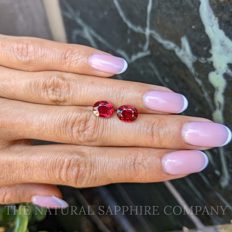 4.48 Ct.Tw. Ruby Pair from Mozambique