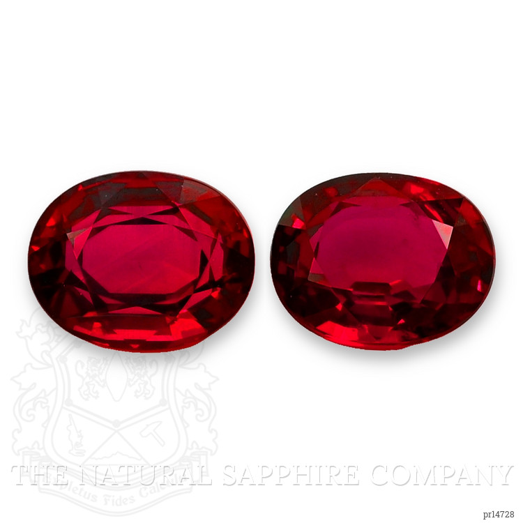 4.63 Ct.Tw. Ruby Pair from Mozambique