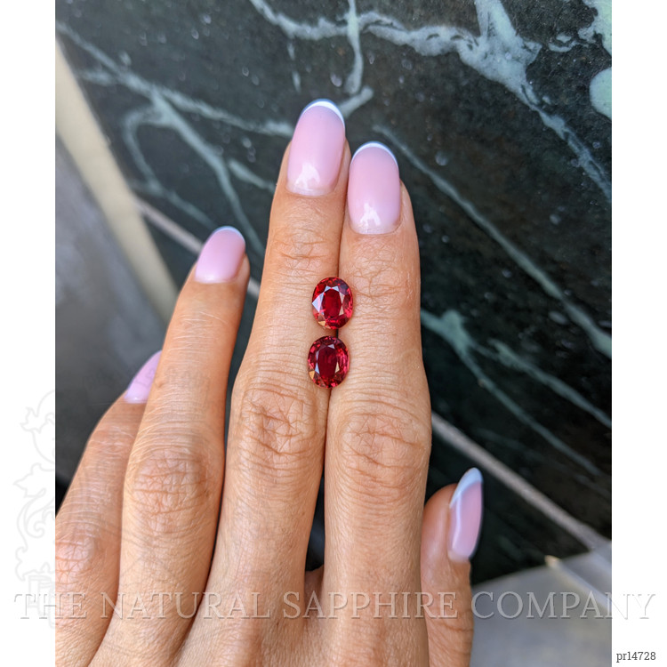 4.63 Ct.Tw. Ruby Pair from Mozambique