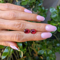 4.63&nbsp;Ct.Tw.Total Carat Weight Ruby Pair from Mozambique Life Style