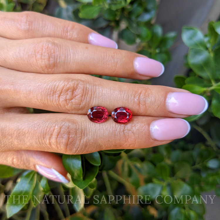 4.63 Ct.Tw. Ruby Pair from Mozambique
