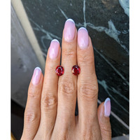 4.63&nbsp;Ct.Tw.Total Carat Weight Ruby Pair from Mozambique Life Style
