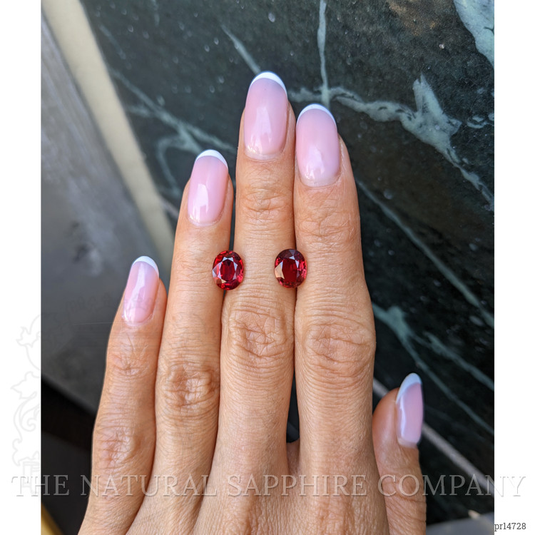 4.63 Ct.Tw. Ruby Pair from Mozambique