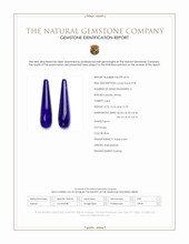 31.31 Ct.Tw.Total Carat Weight Lapis Pair from Afghanistan Scan Report