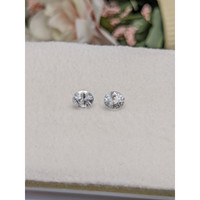 2.44&nbsp;Ct.Tw.Total Carat Weight White Sapphire Pair from Ceylon (Sri Lanka) Life Style