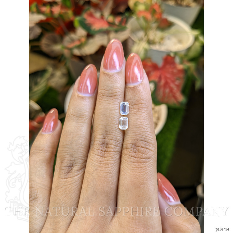 1.12 Ct.Tw. Rainbow Moonstone Pair from Ceylon (Sri Lanka)