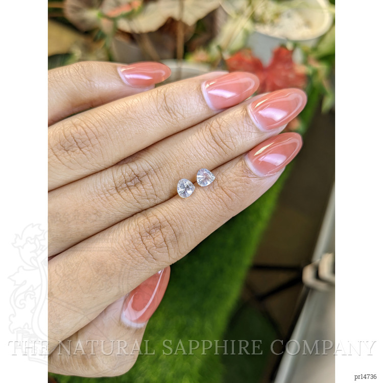 0.81 Ct.Tw. Rainbow Moonstone Pair from Ceylon (Sri Lanka)