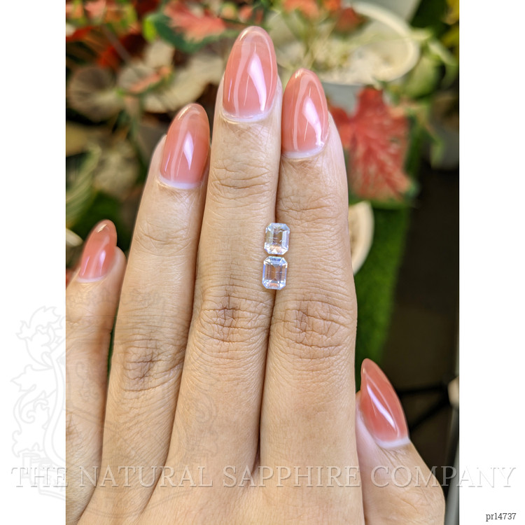 1.18 Ct.Tw. Rainbow Moonstone Pair from Ceylon (Sri Lanka)
