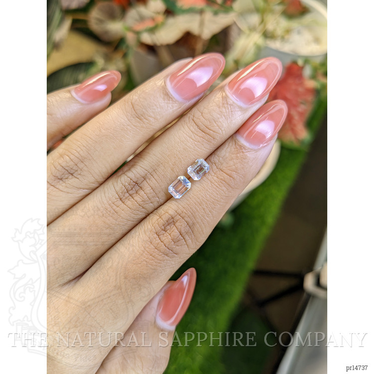 1.18 Ct.Tw. Rainbow Moonstone Pair from Ceylon (Sri Lanka)