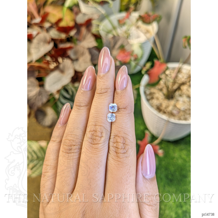 1.18 Ct.Tw. Rainbow Moonstone Pair from Ceylon (Sri Lanka)