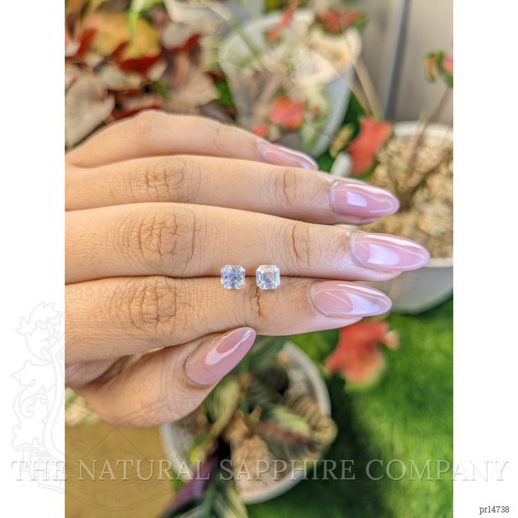 1.18 Ct.Tw. Rainbow Moonstone Pair from Ceylon (Sri Lanka)