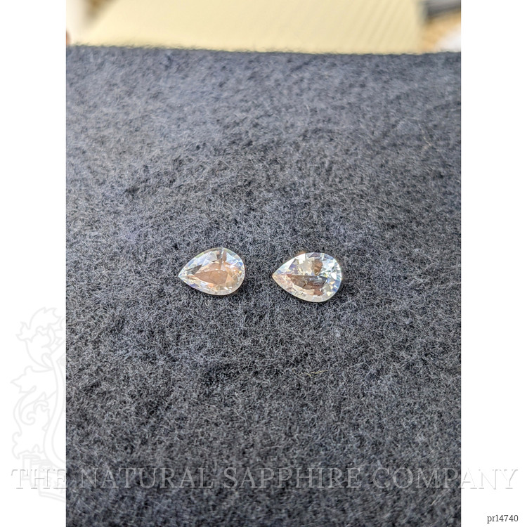 1.34 Ct.Tw. Rainbow Moonstone Pair from Ceylon (Sri Lanka)