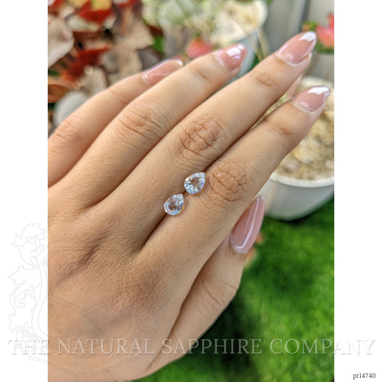 1.34 Ct.Tw. Rainbow Moonstone Pair from Ceylon (Sri Lanka)