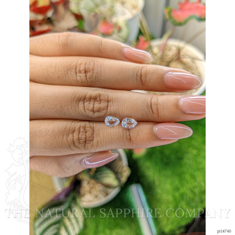 1.34 Ct.Tw. Rainbow Moonstone Pair from Ceylon (Sri Lanka)