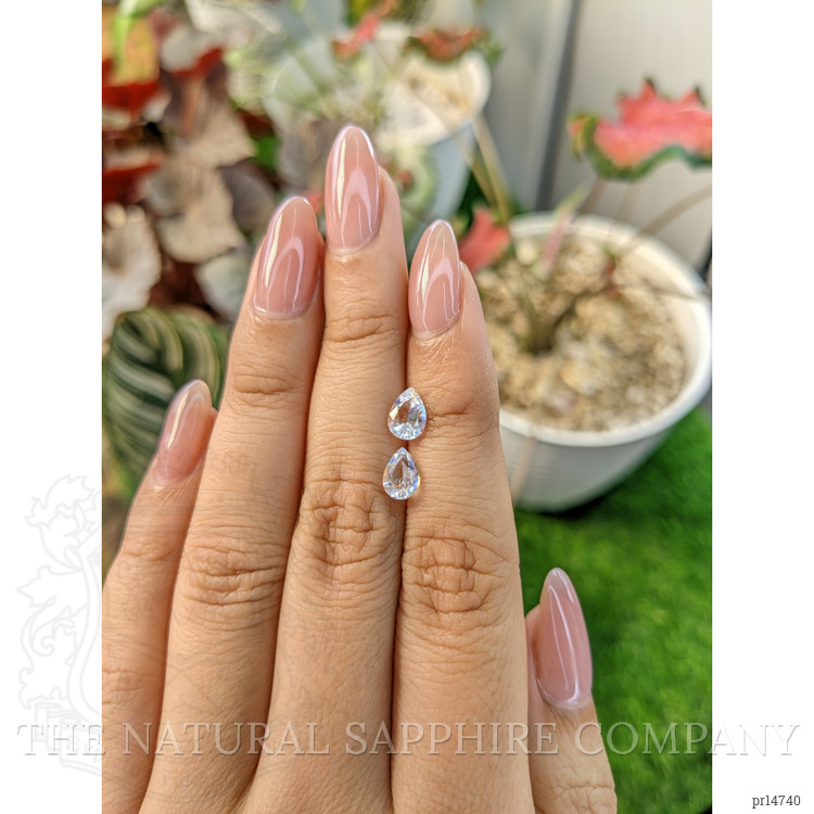 1.34 Ct.Tw. Rainbow Moonstone Pair from Ceylon (Sri Lanka)