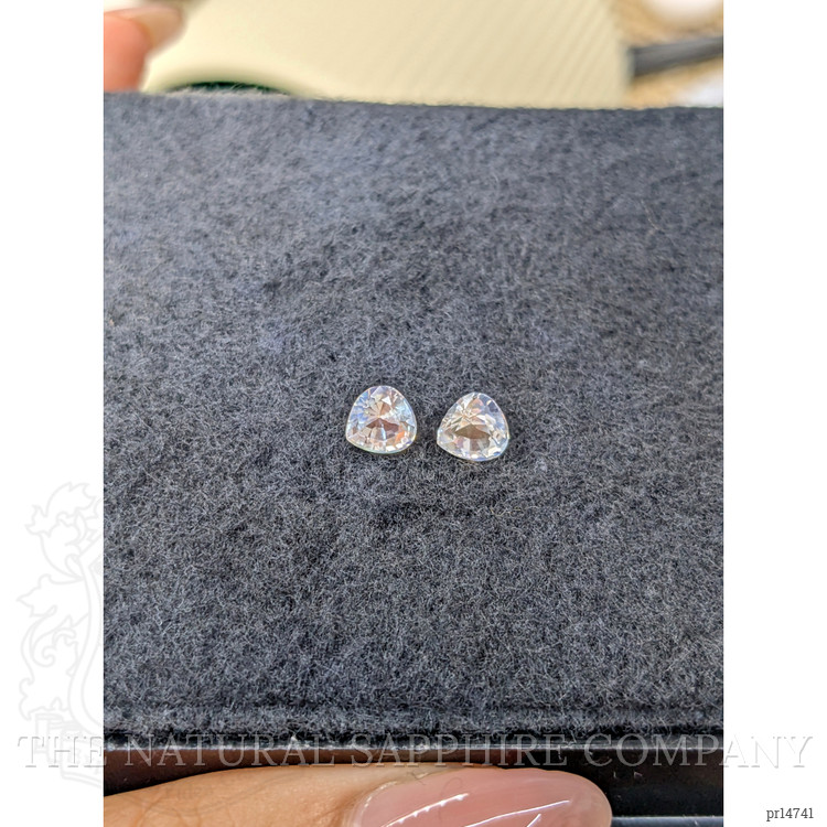 1.43 Ct.Tw. Rainbow Moonstone Pair from Ceylon (Sri Lanka)