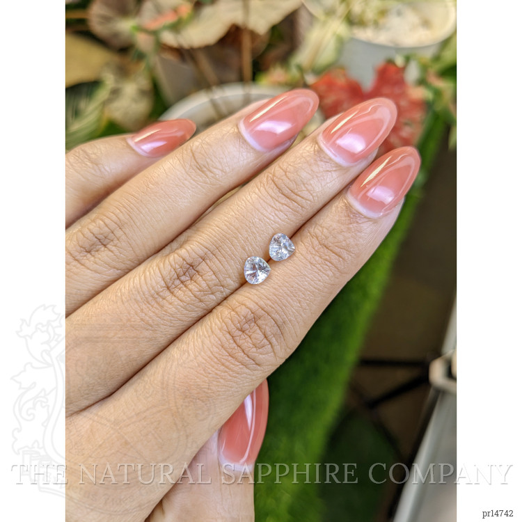 0.97 Ct.Tw. Rainbow Moonstone Pair from Ceylon (Sri Lanka)