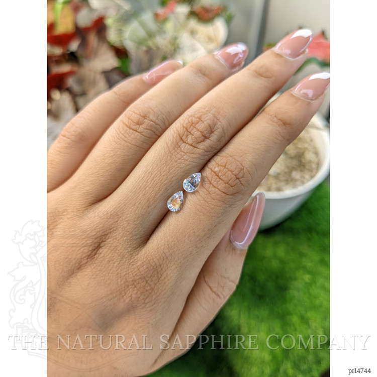 0.94 Ct.Tw. Rainbow Moonstone Pair from Ceylon (Sri Lanka)