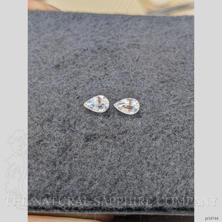 0.94 Ct.Tw. Rainbow Moonstone Pair from Ceylon (Sri Lanka)