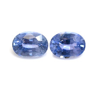 2.08&nbsp;Ct.Tw.Total Carat Weight Blue Sapphire Pair from Ceylon (Sri Lanka) Video