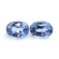 3.55&nbsp;Ct.Tw.Total Carat Weight Blue Sapphire Pair from Ceylon (Sri Lanka) Video