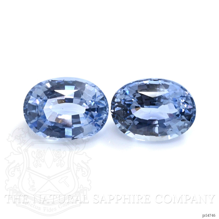 3.55 Ct.Tw. Blue Sapphire Pair from Ceylon (Sri Lanka)