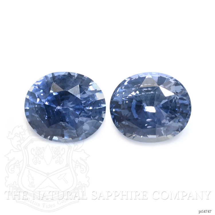 2.89 Ct.Tw. Blue Sapphire Pair from Ceylon (Sri Lanka)