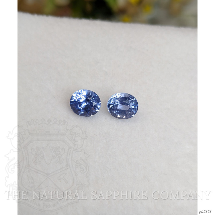 2.89 Ct.Tw. Blue Sapphire Pair from Ceylon (Sri Lanka)
