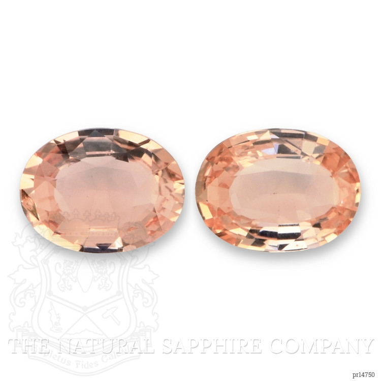 2.02 Ct.Tw. Padparadscha Sapphire Pair from Ceylon (Sri Lanka)