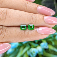 1.61 Ct.Tw.Total Carat Weight Tsavorite Garnet Pair from Kenya Life Style
