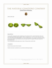 8.26&nbsp;Ct.Tw.Total Carat Weight Green (Lime Green) Peridot Pair from Burma (Myanmar) Appraisal