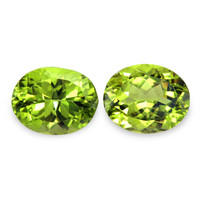 5.91&nbsp;Ct.Tw.Total Carat Weight Yellowish Green Peridot Pair from Burma (Myanmar) Video