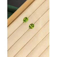 5.91&nbsp;Ct.Tw.Total Carat Weight Yellowish Green Peridot Pair from Burma (Myanmar) Life Style