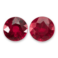 0.98&nbsp;Ct.Tw.Total Carat Weight Ruby Pair from Burma (Myanmar) Video