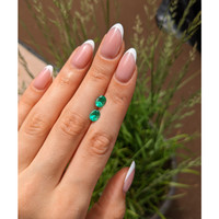 1.69 Ct.Tw.Total Carat Weight Emerald Pair from Colombia Life Style