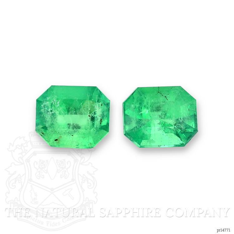 9.86 Ct.Tw. Emerald Pair from Colombia