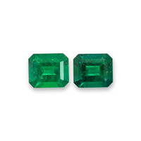 2.04 Ct.Tw.Total Carat Weight Emerald Pair from Colombia Video