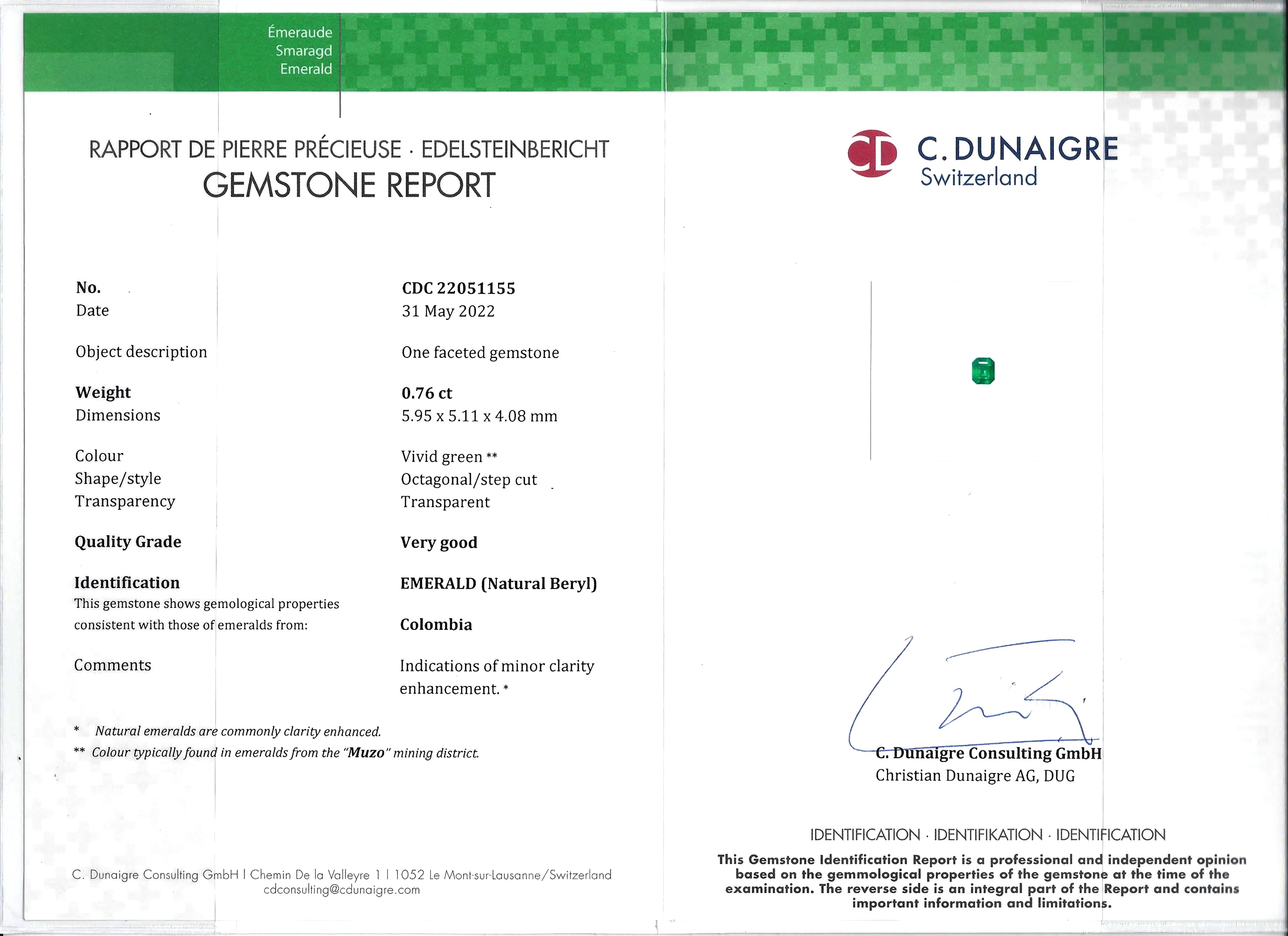 1.59 Ct.Tw. Emerald Pair from Colombia - Muzo