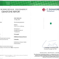 1.59&nbsp;Ct.Tw.Total Carat Weight Emerald Pair from Colombia - Muzo Scan Report