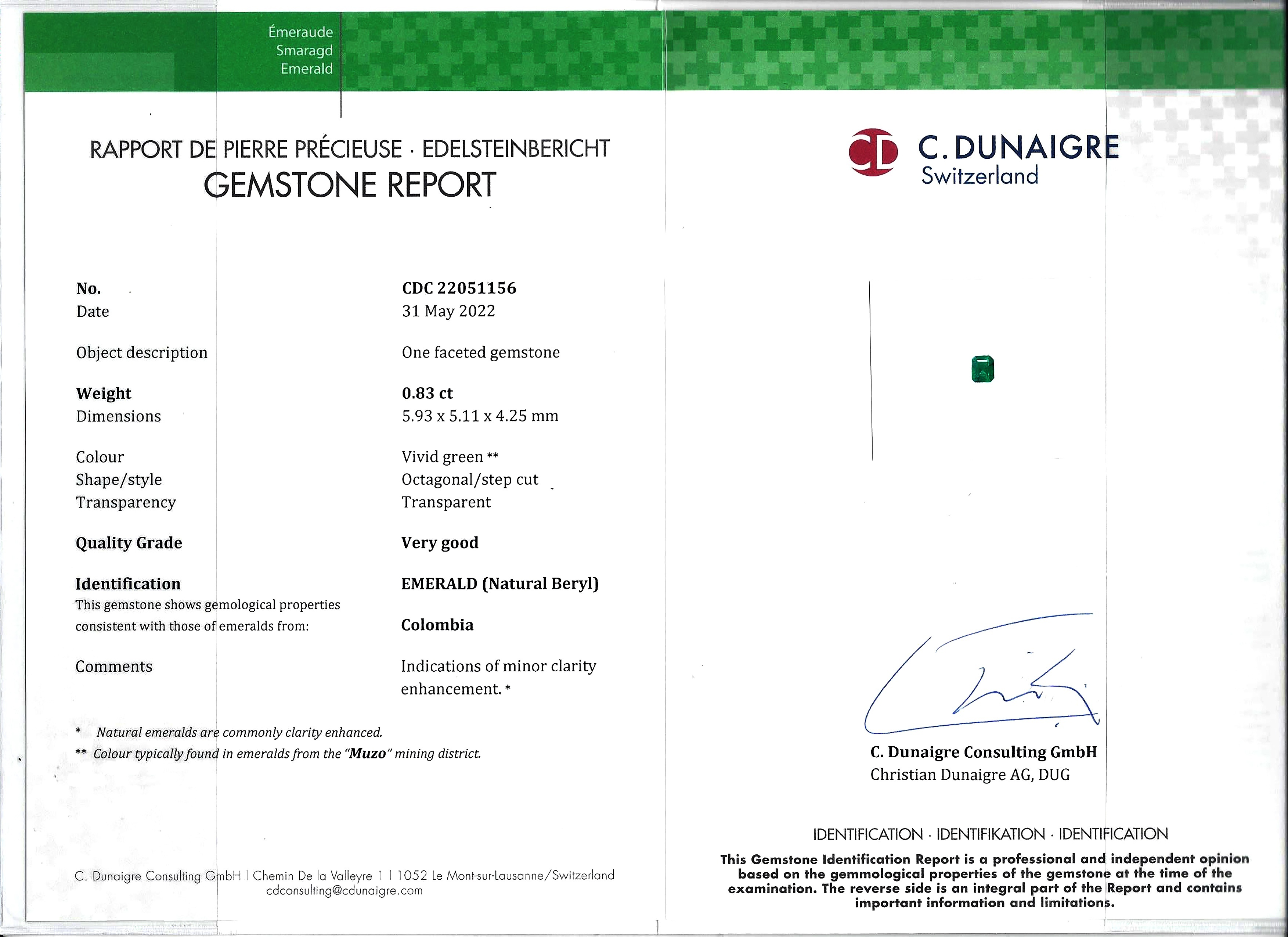 1.59 Ct.Tw. Emerald Pair from Colombia - Muzo