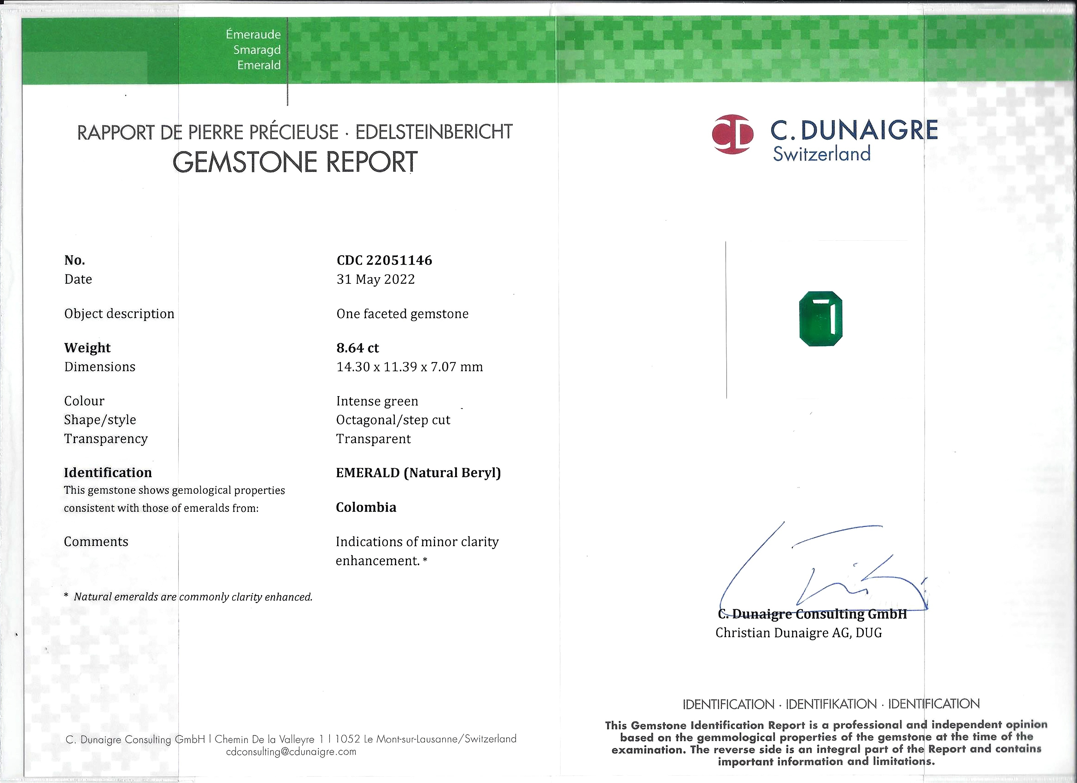 15.41 Ct.Tw. Emerald Pair from Colombia