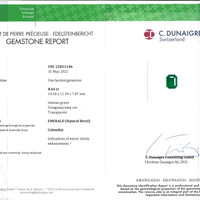 15.41 Ct.Tw.Total Carat Weight Emerald Pair from Colombia Scan Report