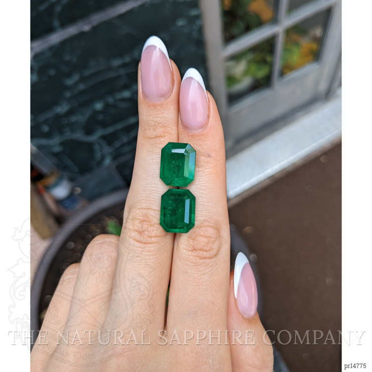 15.41 Ct.Tw. Emerald Pair from Colombia
