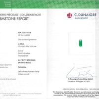 6.01&nbsp;Ct.Tw.Total Carat Weight Cabochon Emerald Pair from Colombia Scan Report