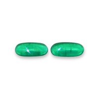 6.01&nbsp;Ct.Tw.Total Carat Weight Cabochon Emerald Pair from Colombia Video